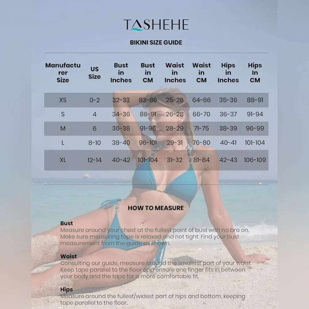 NWT Tashehe two piece black and gold high cut triangle tie bikini swimsuit set - Picture 5 of 5